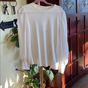 BLOUSE, PUFFY SLEEVES